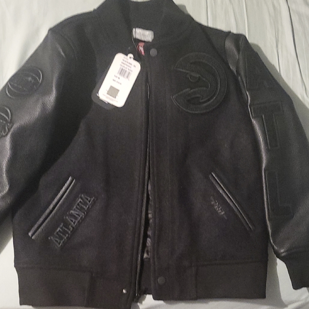Atlanta Hawks Black Varsity Jacket